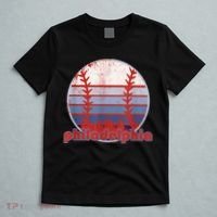 Retro Vintage Philly Baseball Skyline Cool Philadelphia T-Shirt thumb 5