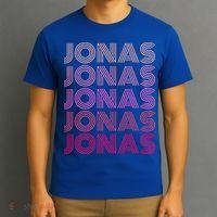 Retro Vintage Pink Jonas  T-Shirt thumb 3