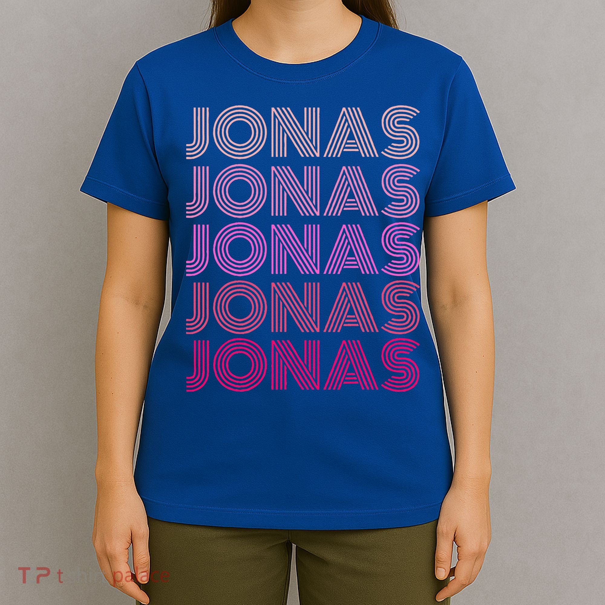Retro Vintage Pink Jonas  T-Shirt