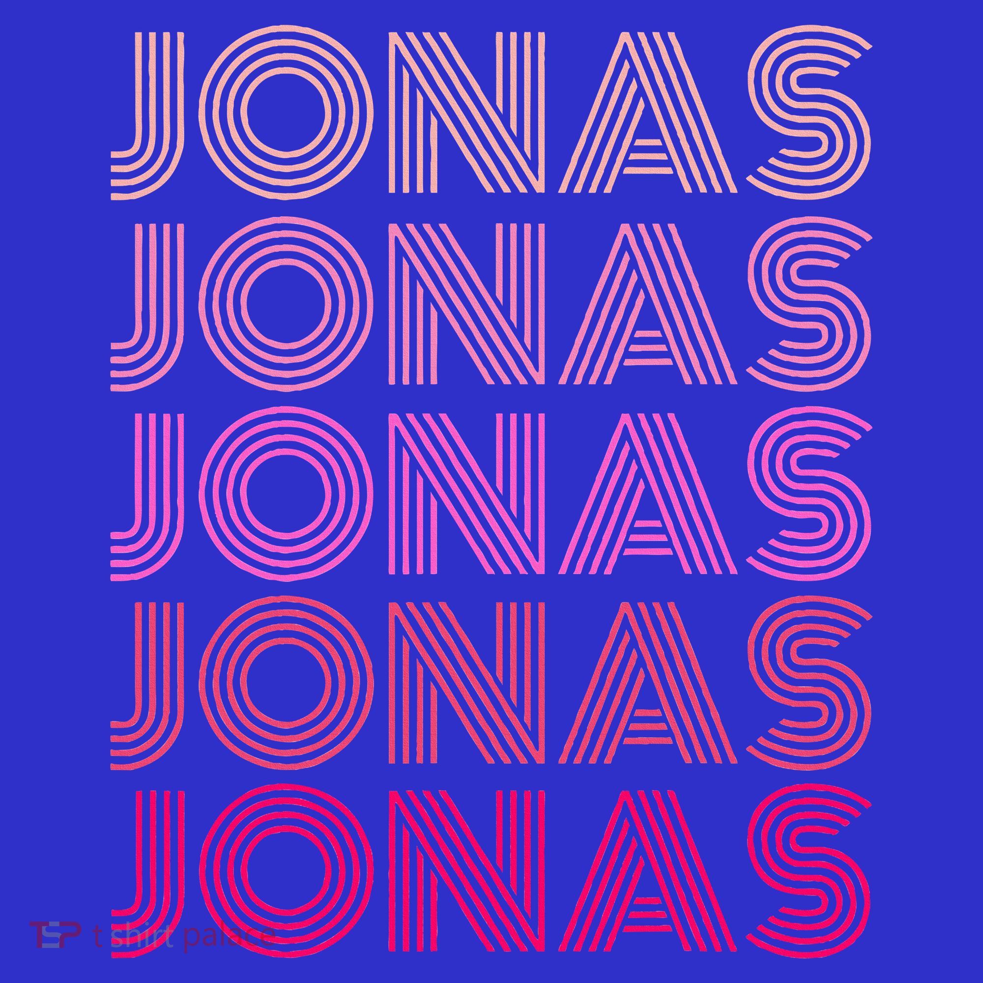 Retro Vintage Pink Jonas  T-Shirt