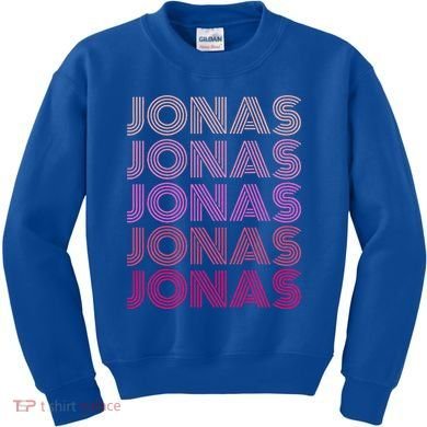 Retro Vintage Pink Jonas  Kids Sweatshirt
