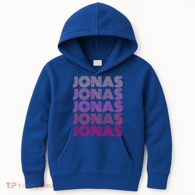 Retro Vintage Pink Jonas  Kids Hoodie