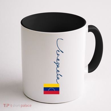 Retro Venezuela Patriotic Pole Venezuela Flag Gift Coffee Mug back