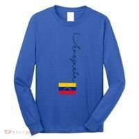 Retro Venezuela Patriotic Pole Venezuela Flag Gift Long Sleeve Shirt thumb 0