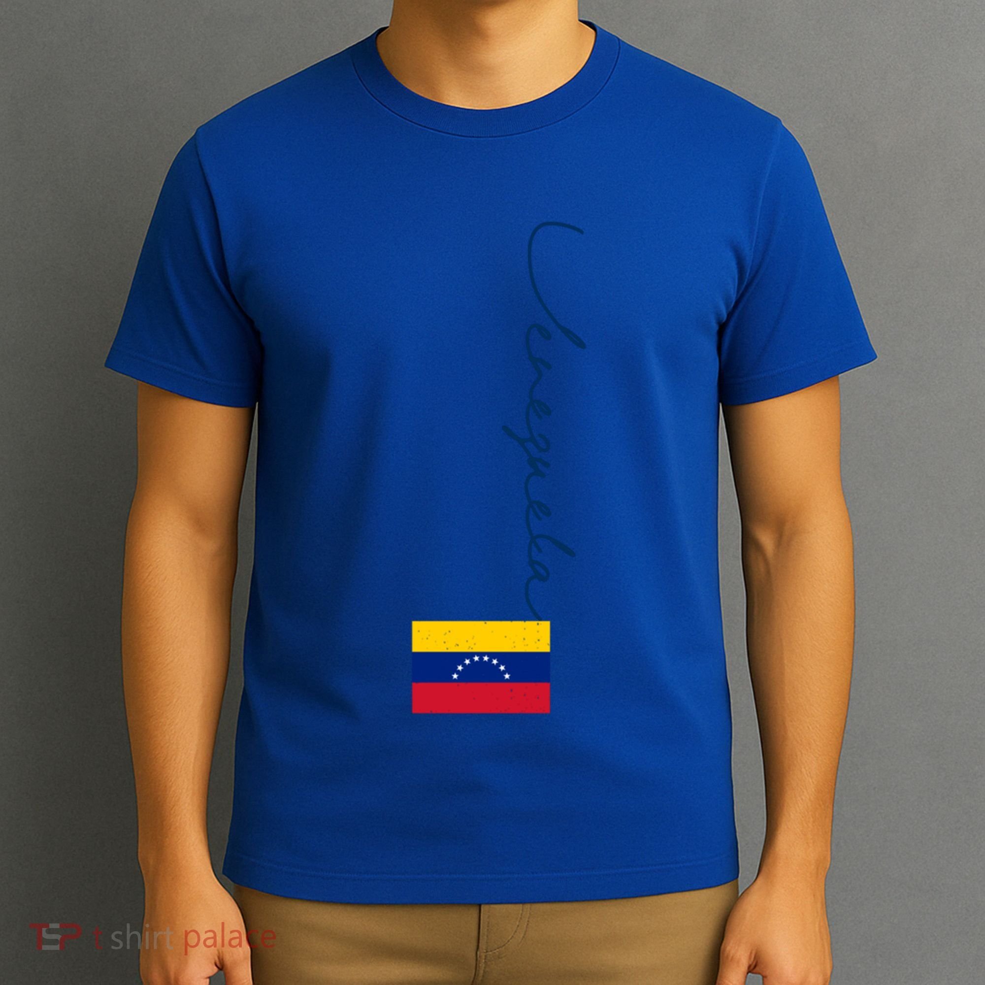 Retro Venezuela Patriotic Pole Venezuela Flag Gift T-Shirt