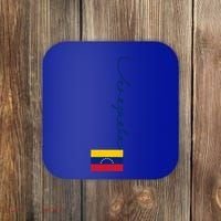 Retro Venezuela Patriotic Pole Venezuela Flag Gift Coaster thumb 0