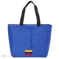 Retro Venezuela Patriotic Pole Venezuela Flag Gift Tote Bag thumb 0