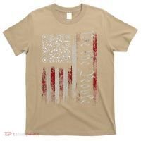 Retro Vintage Qr American Flag Funny Trump Dance Code T-Shirt thumb 0