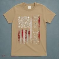 Retro Vintage Qr American Flag Funny Trump Dance Code T-Shirt thumb 5
