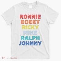 Retro Vintage Ronnie Bobby Ricky Mike Ralph And Johnny T-Shirt thumb 0