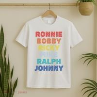 Retro Vintage Ronnie Bobby Ricky Mike Ralph And Johnny T-Shirt thumb 2