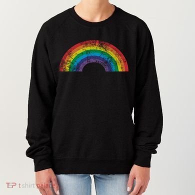 Rainbow Vintage Retro 70s 80s Style Gift Gift Women's Sweatshirt