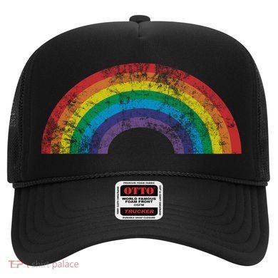 Rainbow Vintage Retro 70s 80s Style Gift Gift Hat
