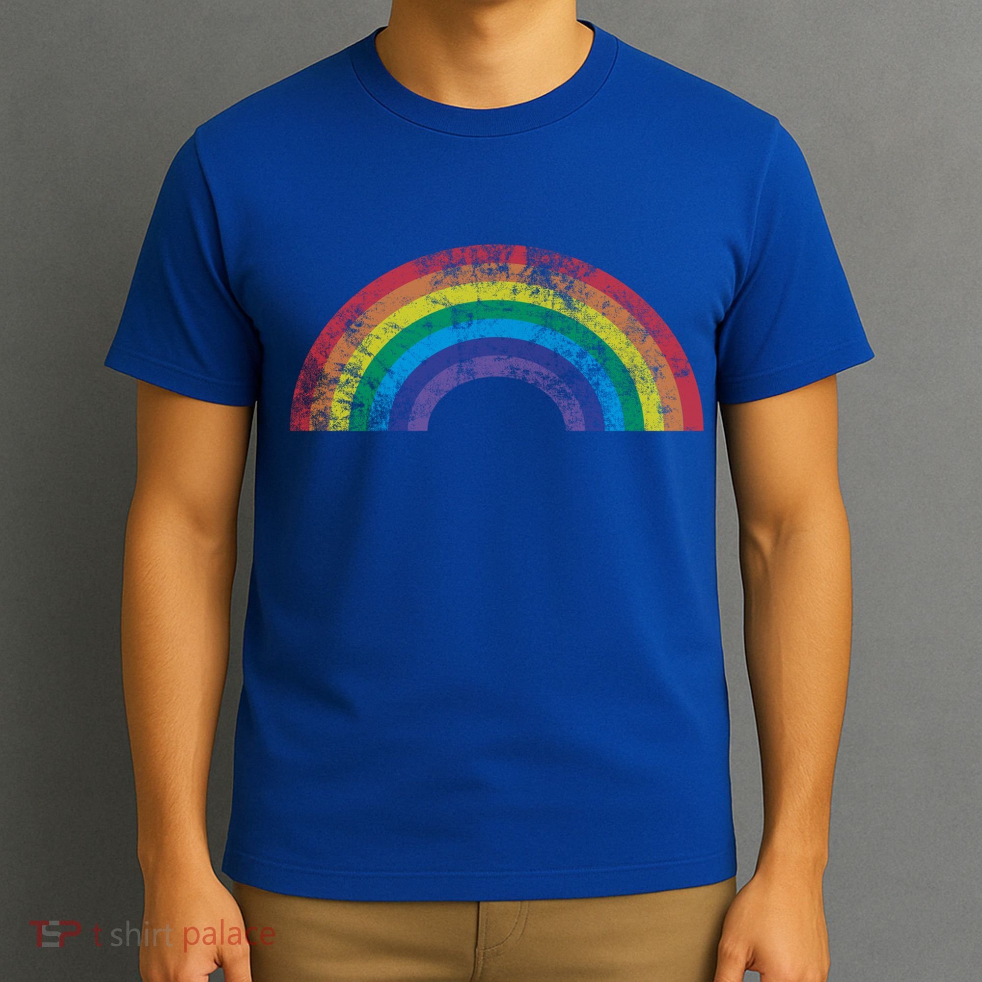 Rainbow Vintage Retro 70s 80s Style Gift Gift T-Shirt