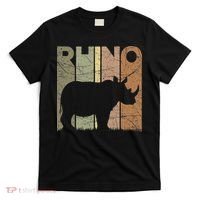 Rhino Vintage Rhinoceros Zookeeper Retro Safari T-Shirt thumb 0