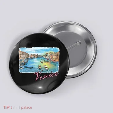 Romantic Venice Button