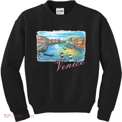 Romantic Venice Kids Sweatshirt