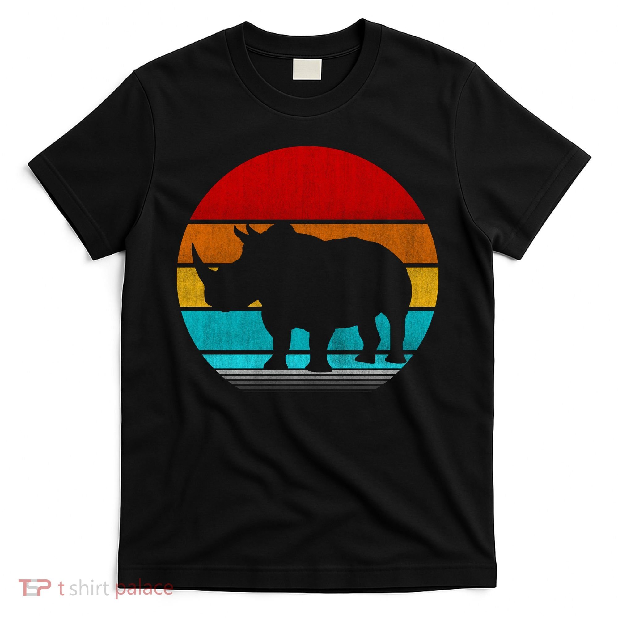 Retro Vintage Rhino T-Shirt