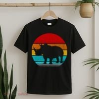 Retro Vintage Rhino T-Shirt thumb 2