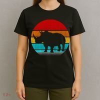 Retro Vintage Rhino T-Shirt thumb 4