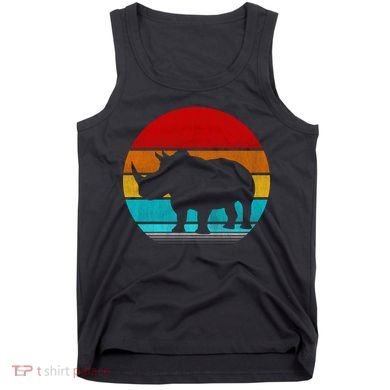 Retro Vintage Rhino Tank Top