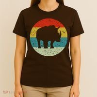 Retro Vintage Rhino T-Shirt thumb 4
