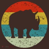 Retro Vintage Rhino T-Shirt thumb 7