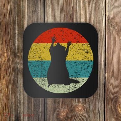 Retro Vintage Raccoon Coaster