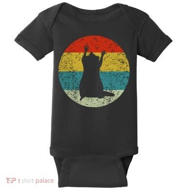 Retro Vintage Raccoon Baby Bodysuit