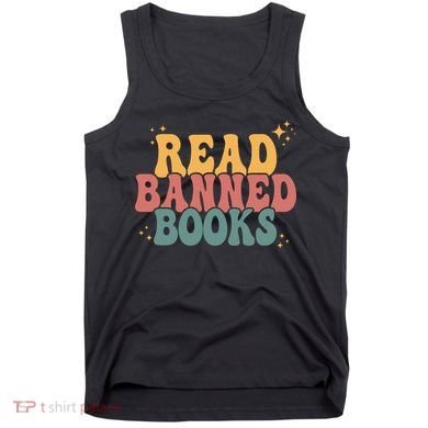 Retro Vintage Read Banned Books Reading Lover Tank Top
