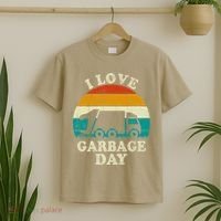 Retro Vintage Recycling Trash I Love Garbage Day Truck Meaningful Gift T-Shirt thumb 2
