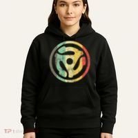 Retro Vinyl Record 45 Rpm Spindle Adapter Hoodie thumb 5