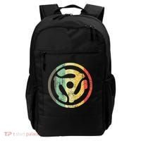 Retro Vinyl Record 45 Rpm Spindle Adapter Backpack thumb 0