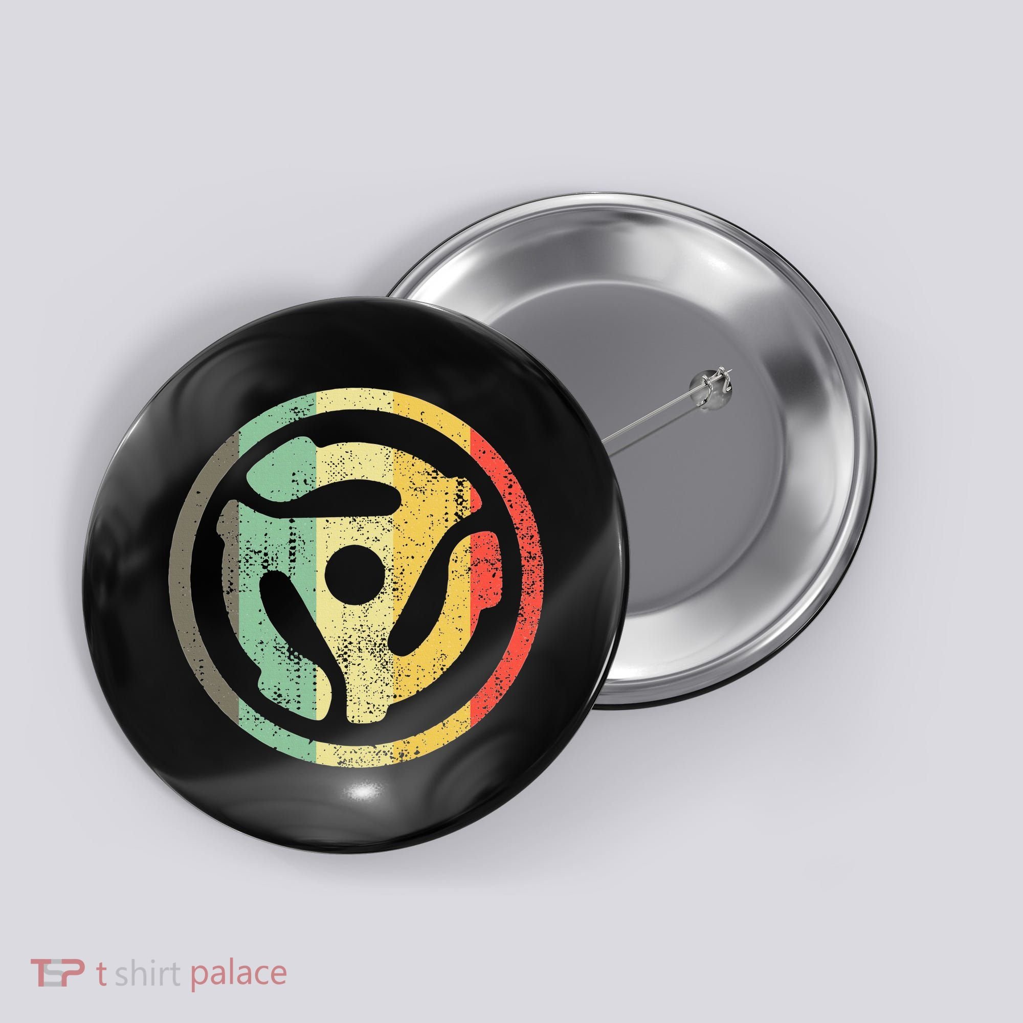 Retro Vinyl Record 45 Rpm Spindle Adapter Button