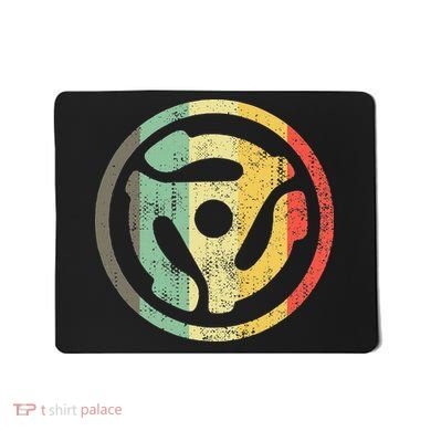 Retro Vinyl Record 45 Rpm Spindle Adapter Mousepad