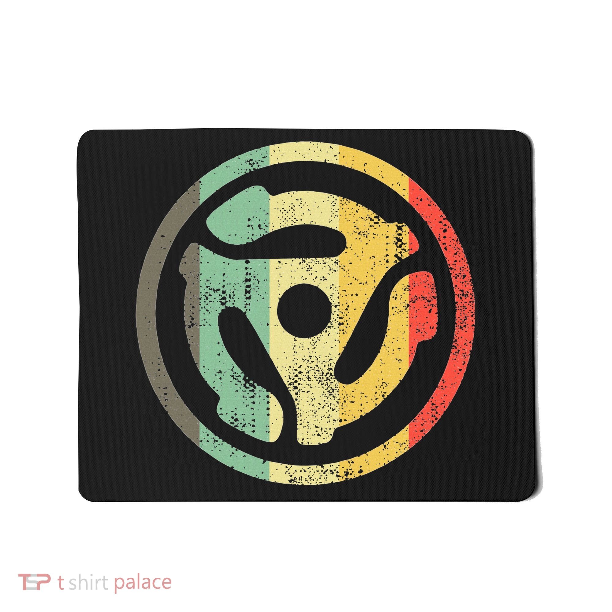 Retro Vinyl Record 45 Rpm Spindle Adapter Mousepad