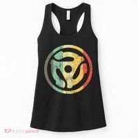 Retro Vinyl Record 45 Rpm Spindle Adapter Women's Tank Top thumb 0