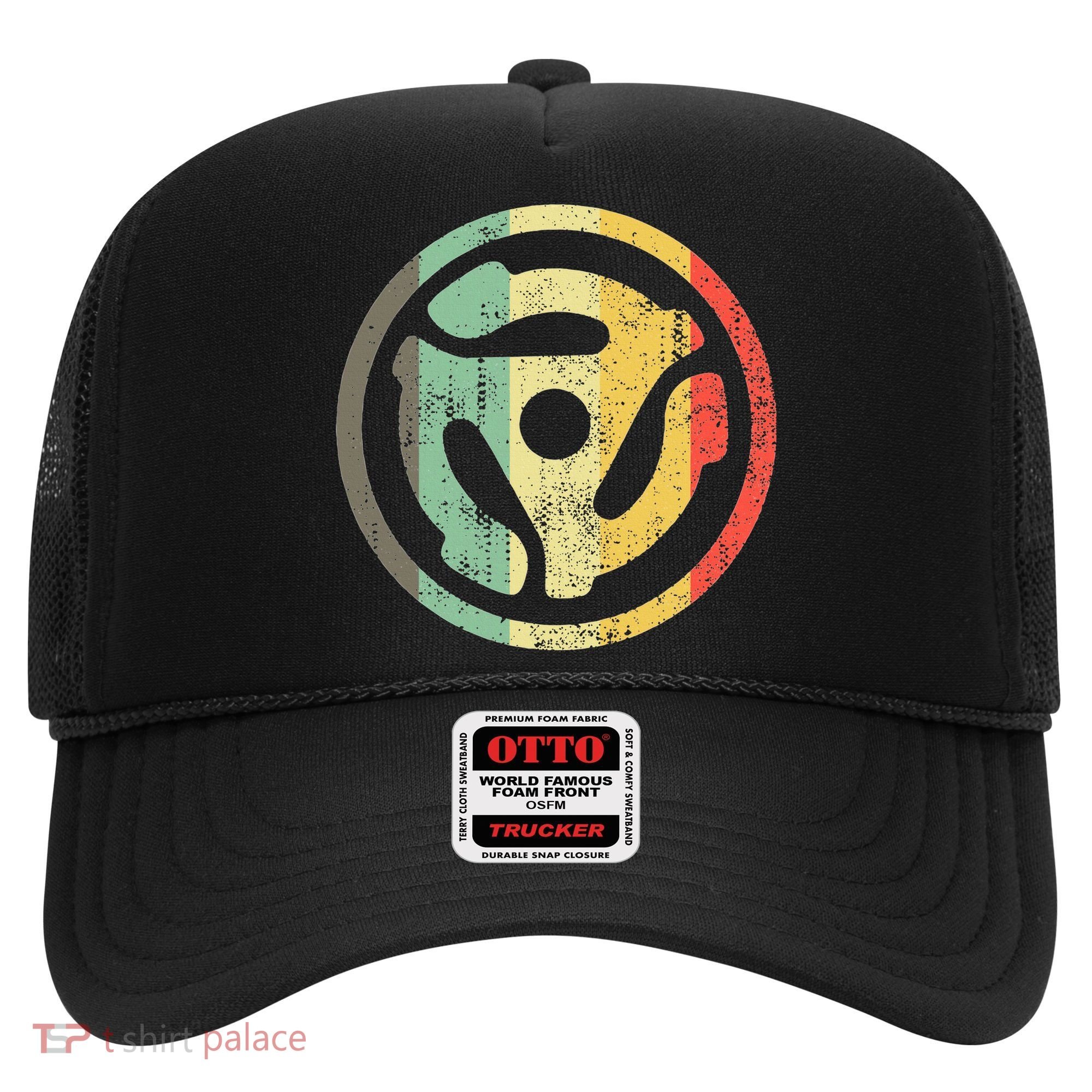 Retro Vinyl Record 45 Rpm Spindle Adapter Hat