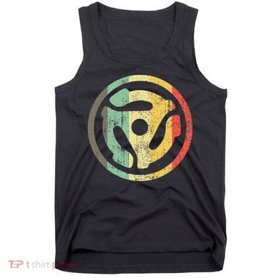 Retro Vinyl Record 45 Rpm Spindle Adapter Tank Top