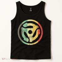 Retro Vinyl Record 45 Rpm Spindle Adapter Tank Top thumb 2