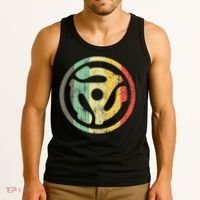 Retro Vinyl Record 45 Rpm Spindle Adapter Tank Top thumb 3
