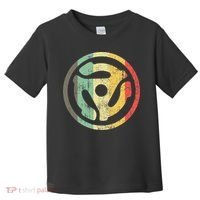 Retro Vinyl Record 45 Rpm Spindle Adapter Toddler T-Shirt thumb 0