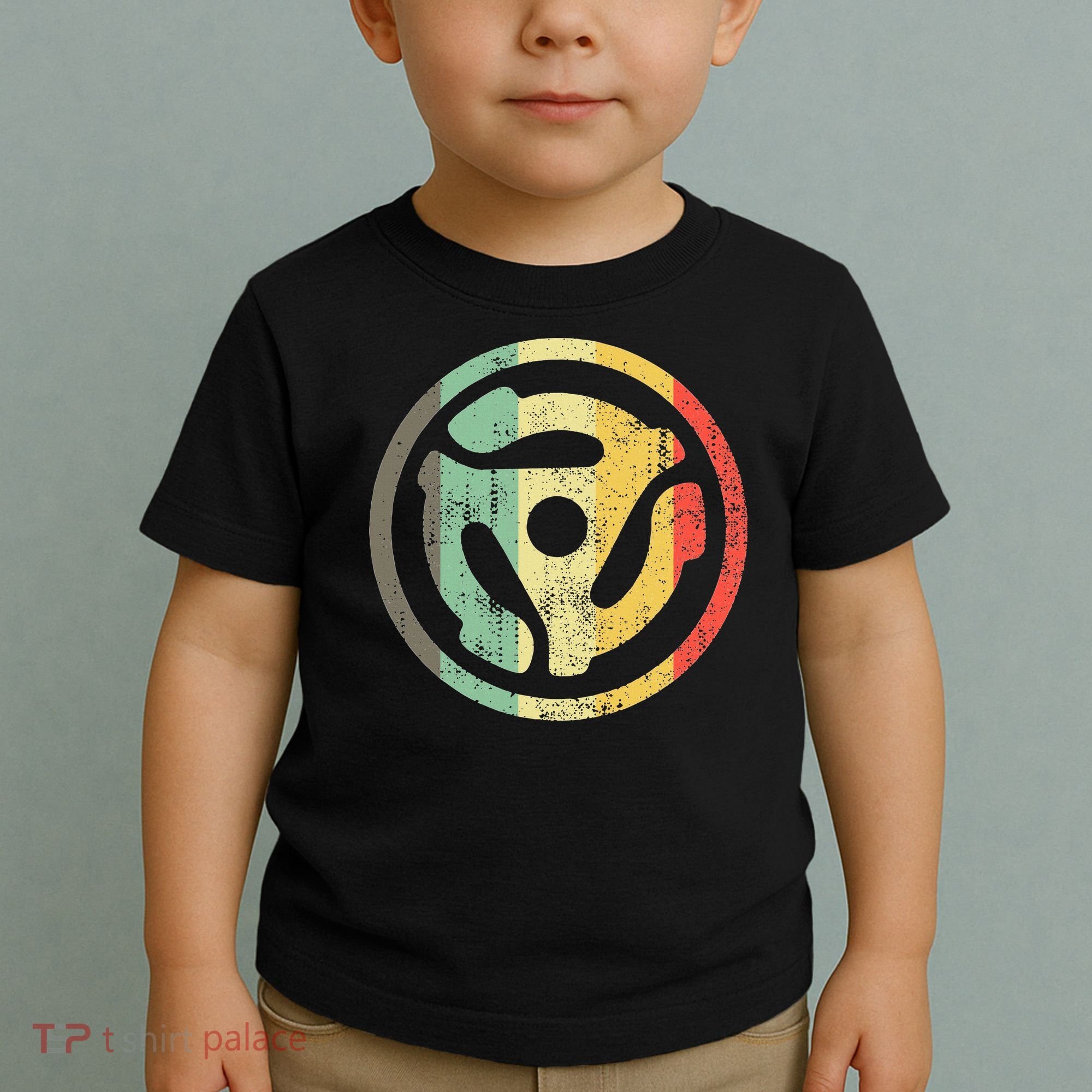 Retro Vinyl Record 45 Rpm Spindle Adapter Toddler T-Shirt