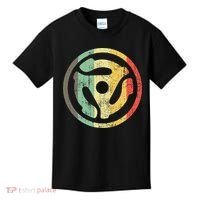 Retro Vinyl Record 45 Rpm Spindle Adapter Kids T-Shirt thumb 0
