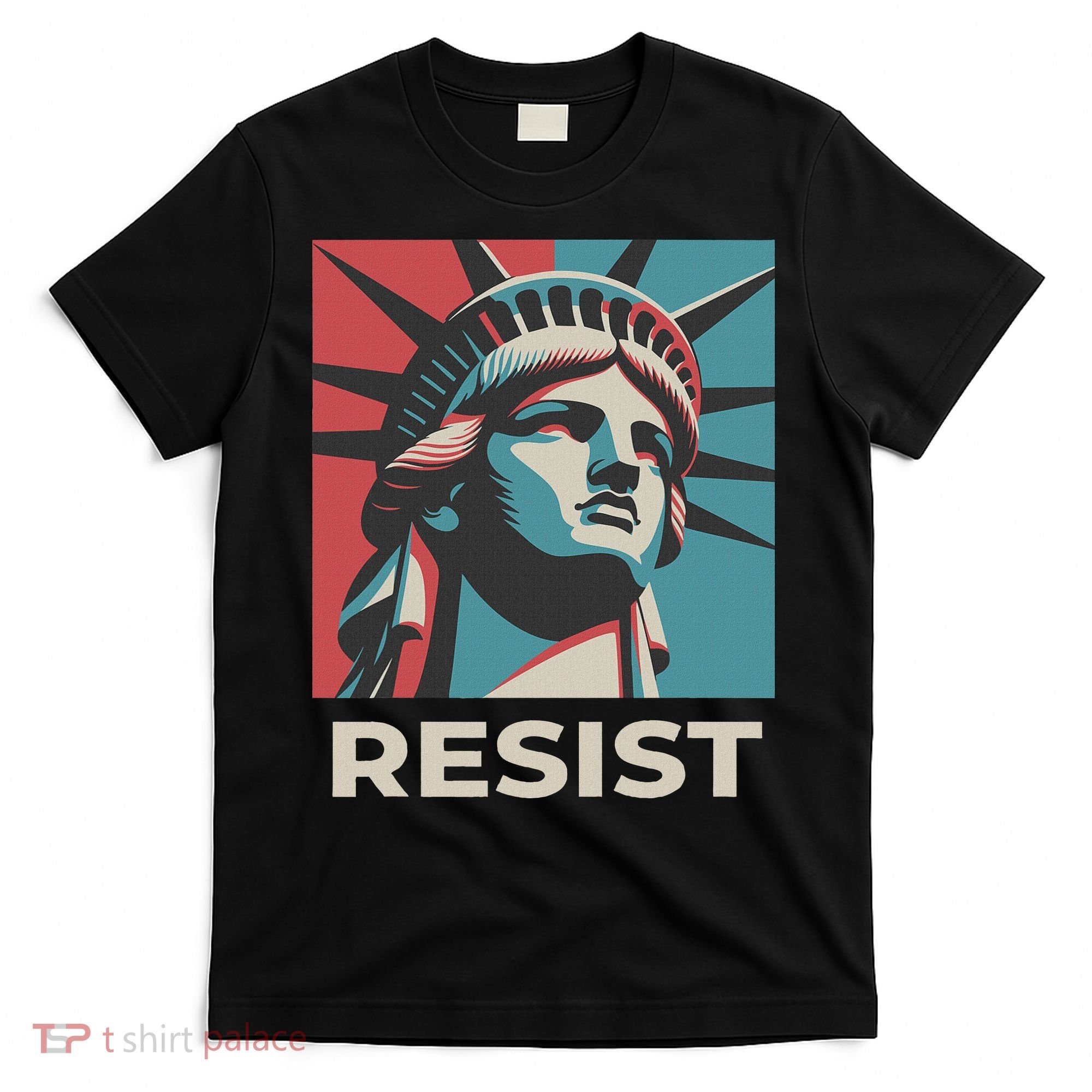 Retro Vintage Resist Statue Of Liberty T-Shirt