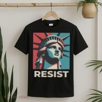 Retro Vintage Resist Statue Of Liberty T-Shirt thumb 2