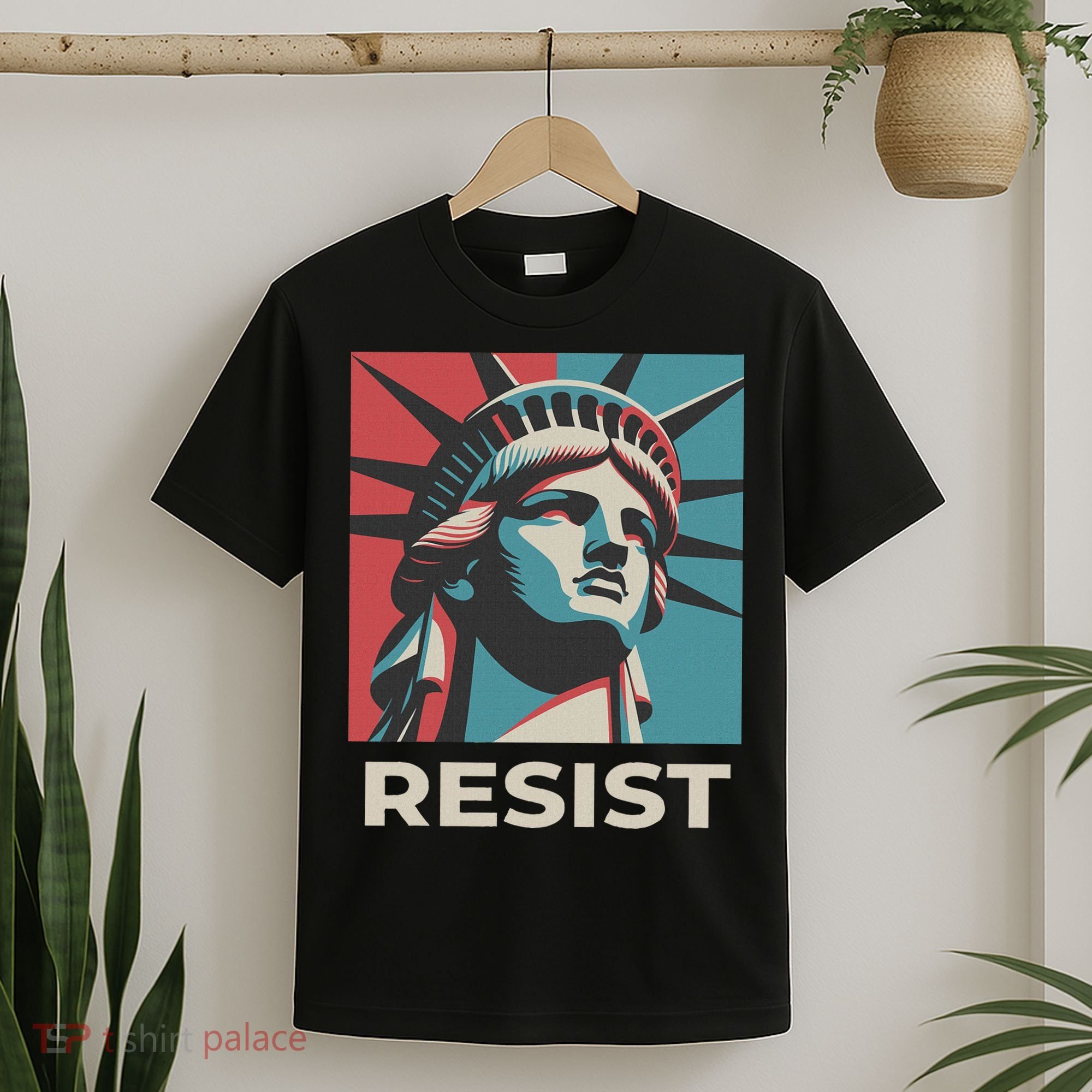 Retro Vintage Resist Statue Of Liberty T-Shirt