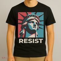 Retro Vintage Resist Statue Of Liberty T-Shirt thumb 3