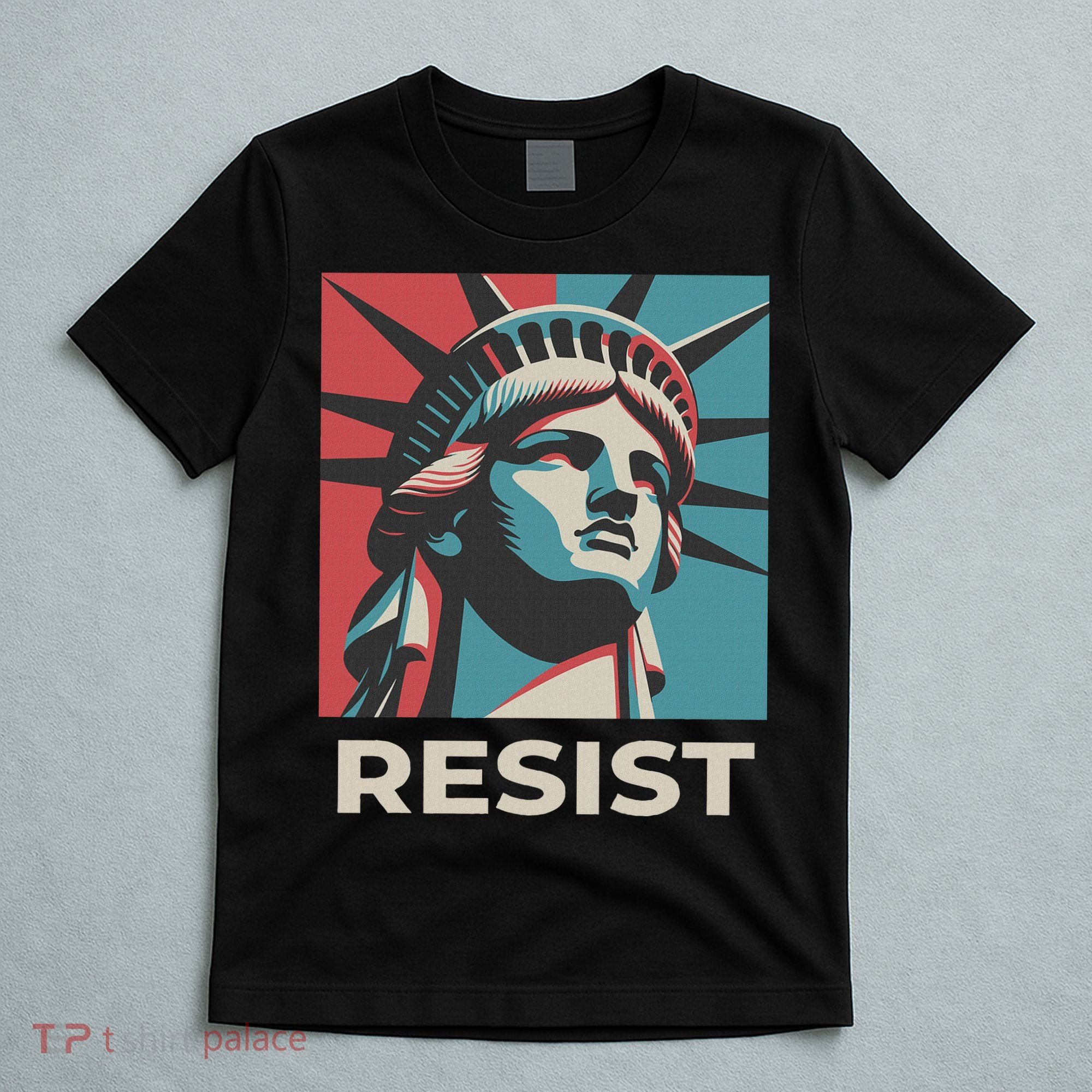 Retro Vintage Resist Statue Of Liberty T-Shirt