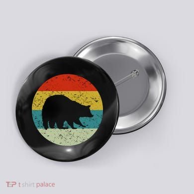 Retro Vintage Raccoon Button